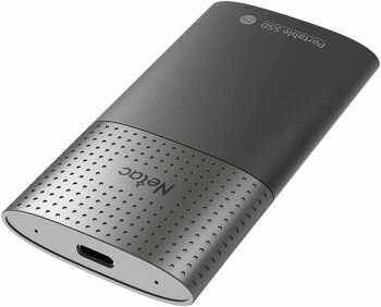 Внешний SSD-диск Netac USB-C 128Gb Z9 1.8" черный — фото 3