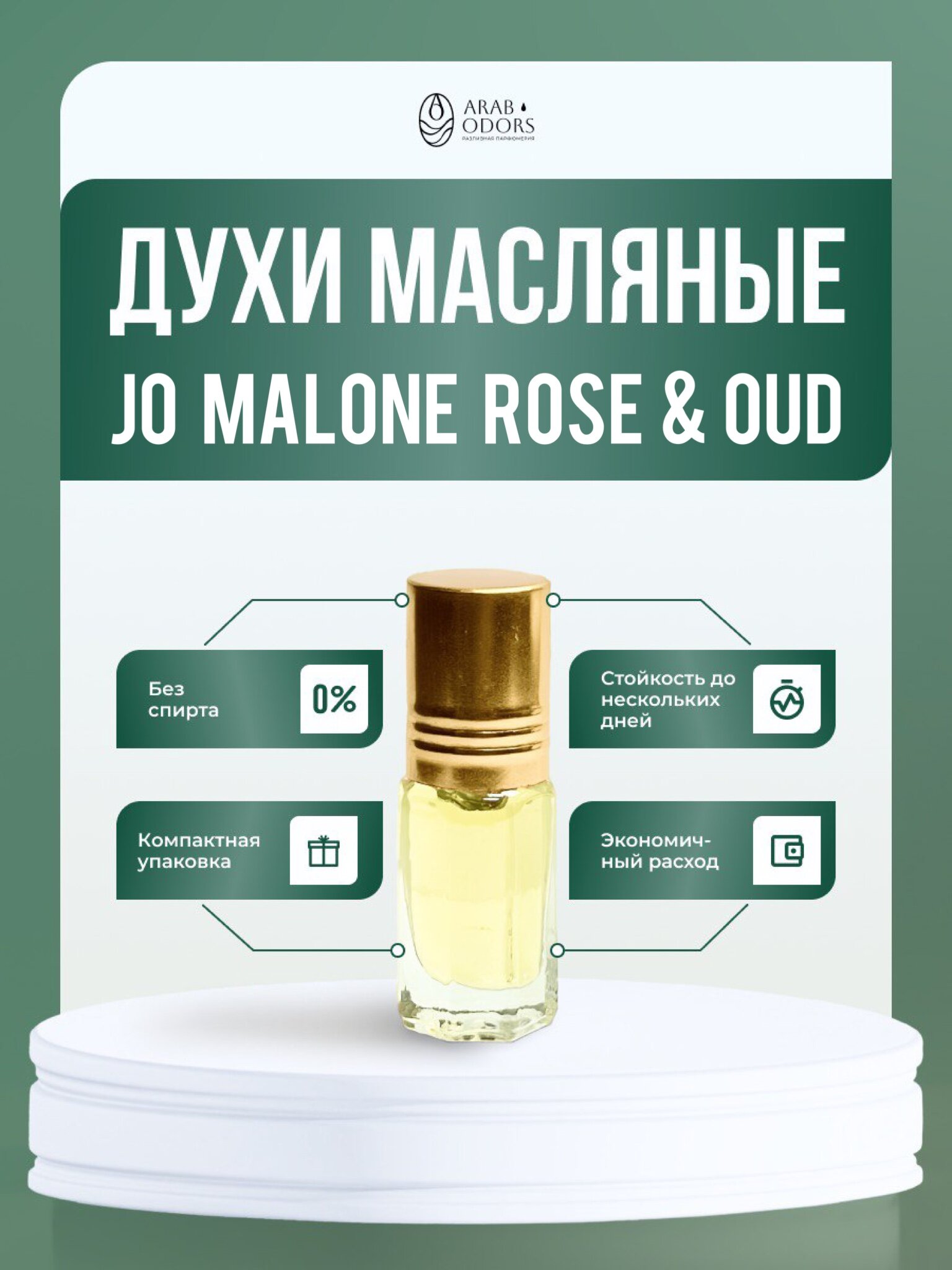 Rose & Oud (мотив) масляные духи