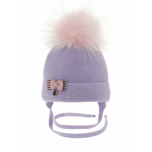 фото Шапка mialt, размер 46-48, фиолетовый