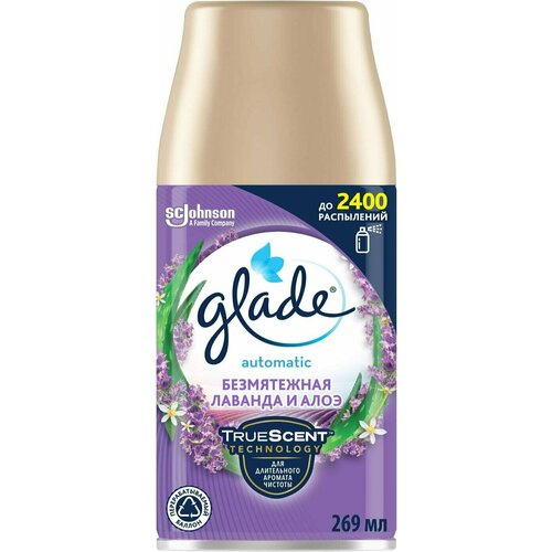 Glade / Сменный баллон Glade Automatic Безмятежная Лаванда и Алоэ 269мл 2 шт