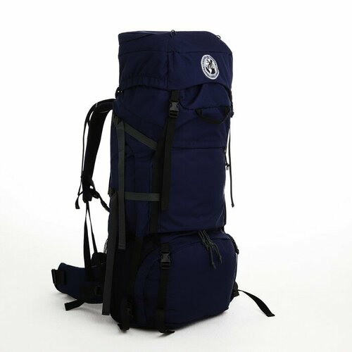 Рюкзак туристический, 120 л, отдел на шнурке, 2 наружных кармана, цвет синий рюкзак дет дракоша 18 8 23 отд на молнии синий