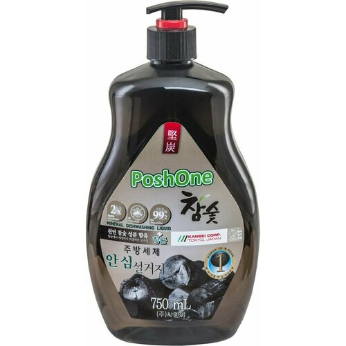 Средство для мытья посуды Posh One с древесным углем 750мл х 2шт 1361₽