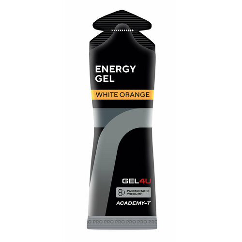 Энергетический гель GEL4U Energy Gel, 30 шт по 60 мл, вкус: апельсин