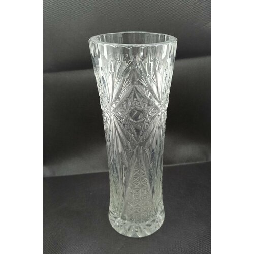 Винтажная советская хрустальная ваза для цветов и сухоцветов, СССР