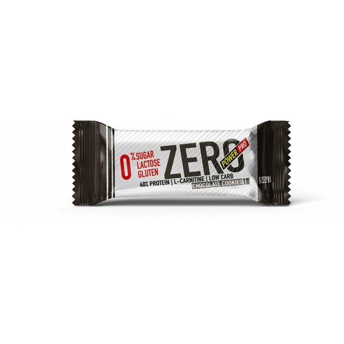фото Батончики протеиновые power pro zero, 20 шт по 50 г, вкус: шоколадное печенье