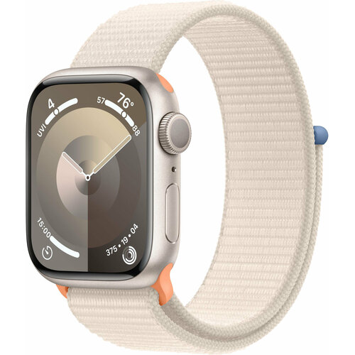 Apple Watch Series 9 41mm Starlight Aluminum Case with Starlight Sport Loop 4597000₽