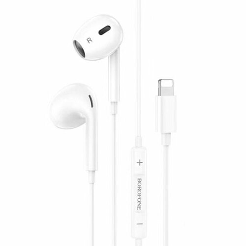 Наушники внутриканальные Borofone BM85 Max 8 pin 12 м цвет белый 60000₽