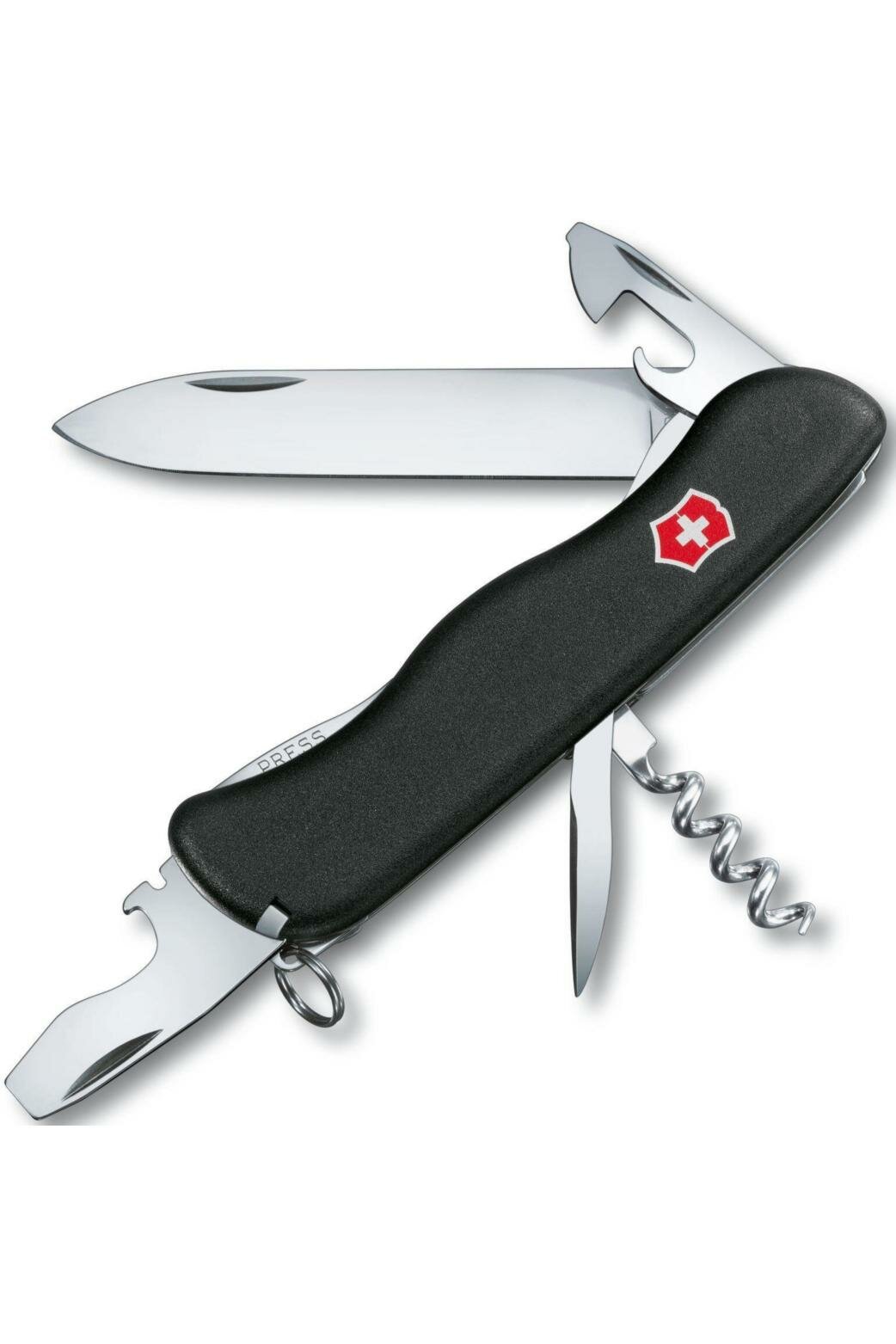 Нож Victorinox Picknicker, 111 мм, 11 функций, с фиксатором лезвия Чёрный