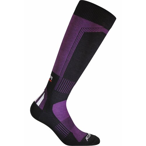 Носки Accapi, размер Eur:37-39, черный, фиолетовый носки accapi размер eur 37 39 красный черный