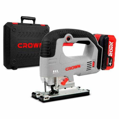 CROWN PROFESSIONAL Аккумуляторный лобзик BL CT25003HX-4 BMC аккумуляторный кромочный фрезер crown ct26010hx 4 bmc