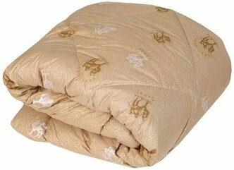 Одеяло LUNATEX "Верблюжья Шерсть" 1,5 спальное 150х210 см, коричневое, 450 гр/м2