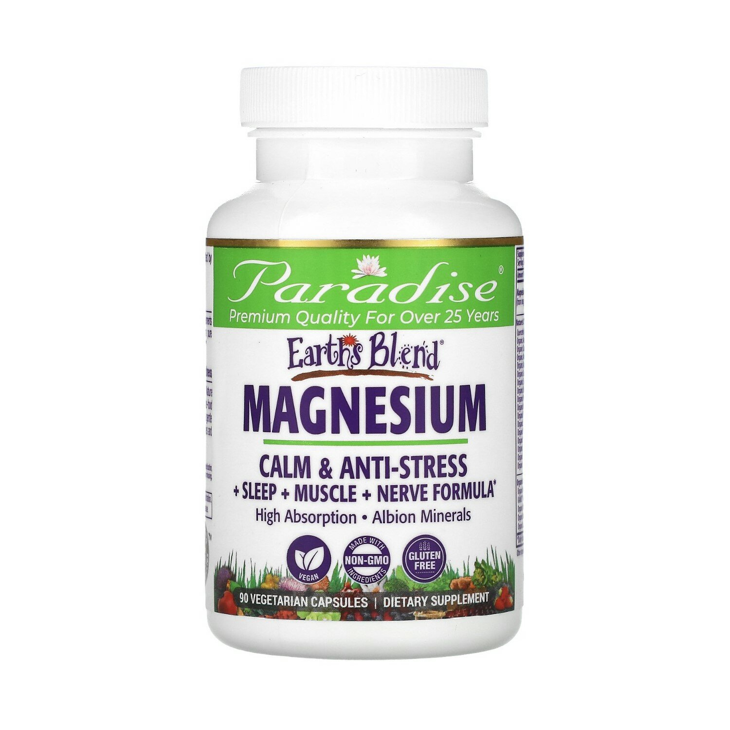 Paradise Herbs Magnesium 90 вег. капсулы