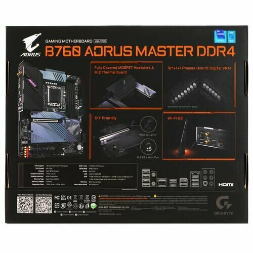 Материнская плата Gigabyte B760 AORUS MASTER DDR4 - фото №12