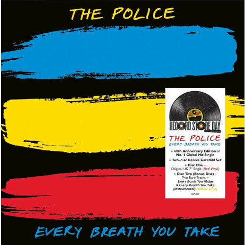 Виниловая пластинка THE POLICE -Every Breath You Take - RSD 2023 RELEASE (RED & YELLOW Vinyl 2LP) виниловая пластинка redemption i am the storm yellow vinyl 2lp