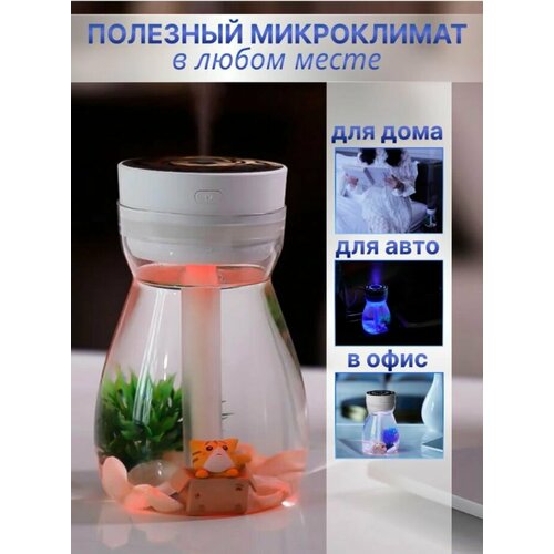 Увлажнитель воздуха аромадиффузор ночник светильник для дома 999₽