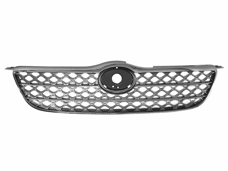 Решетка радиатора TOYOTA COROLLA 00-02 черная с хромом