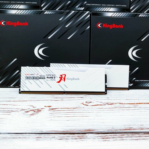 KingBank Оперативная память DDR5 6000MHz 96GB White RGB 2x48 ГБ Sharp Blade M 34499₽