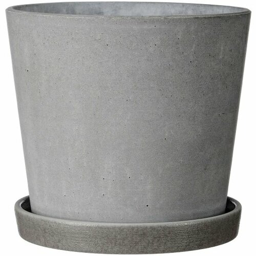 Горшок Композит Грэй бетон, серый конус №2, d- 14 см, 1,22л.