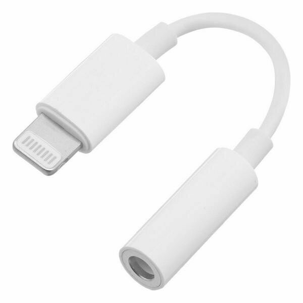 Адаптер Apple Lightning - mini jack 3.5 мм, для гарнитуры и наушников (MMX62ZM/A) — фото 1
