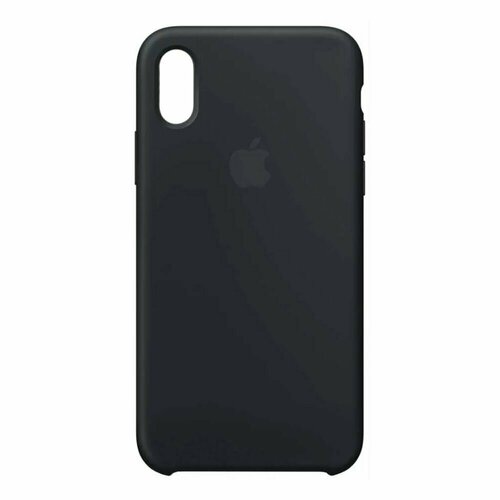фото Силиконовый чехол для iphone x/xs "silicone case" (черный, блистер) 18 diin