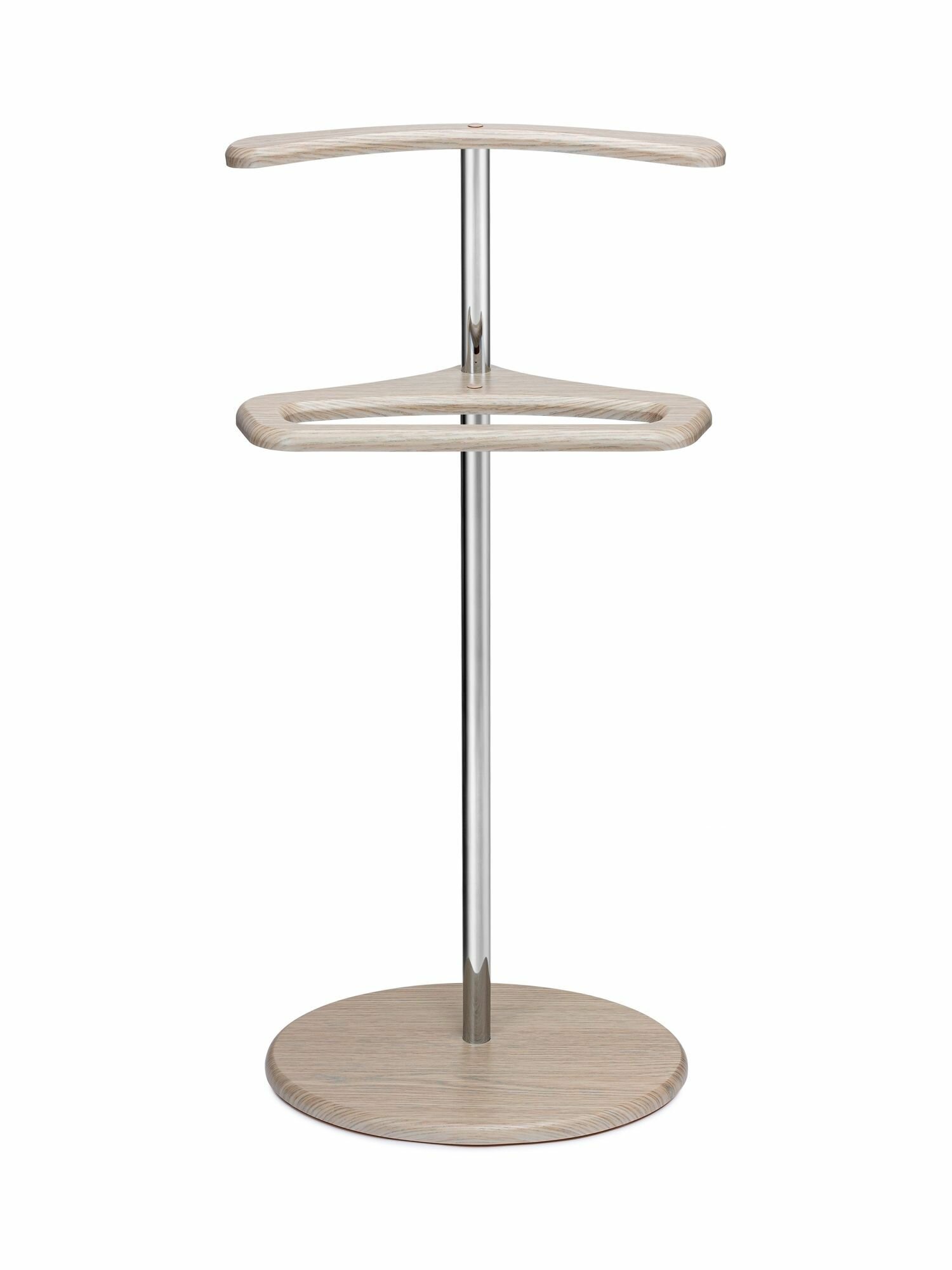 Вешалка напольная для одежды детская, дуб беленный, металлическая подставка — фото 1