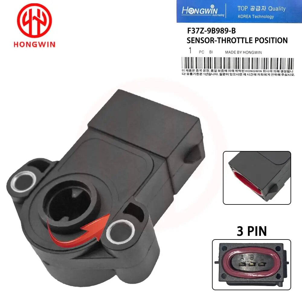 Датчик положения дроссельной заслонки HONGWIN OE F37Z9B989B, F37Z-9B989-B, для Ford Aerostar Ranger Explorer V6 4.0L 92-95, F37Z-9B989-B