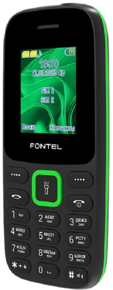 Мобильный телефон Fontel "FP200", 2 SIM-карты, аккумулятор 1000мАч — фото 1