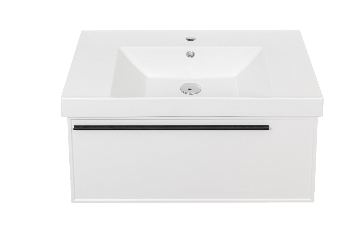 Тумба с раковиной LA FENICE Elba Bianco 80 белая