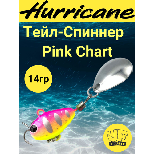 Тейл-Спиннер Uf-Studio HURRICANE Pink Chart 14g