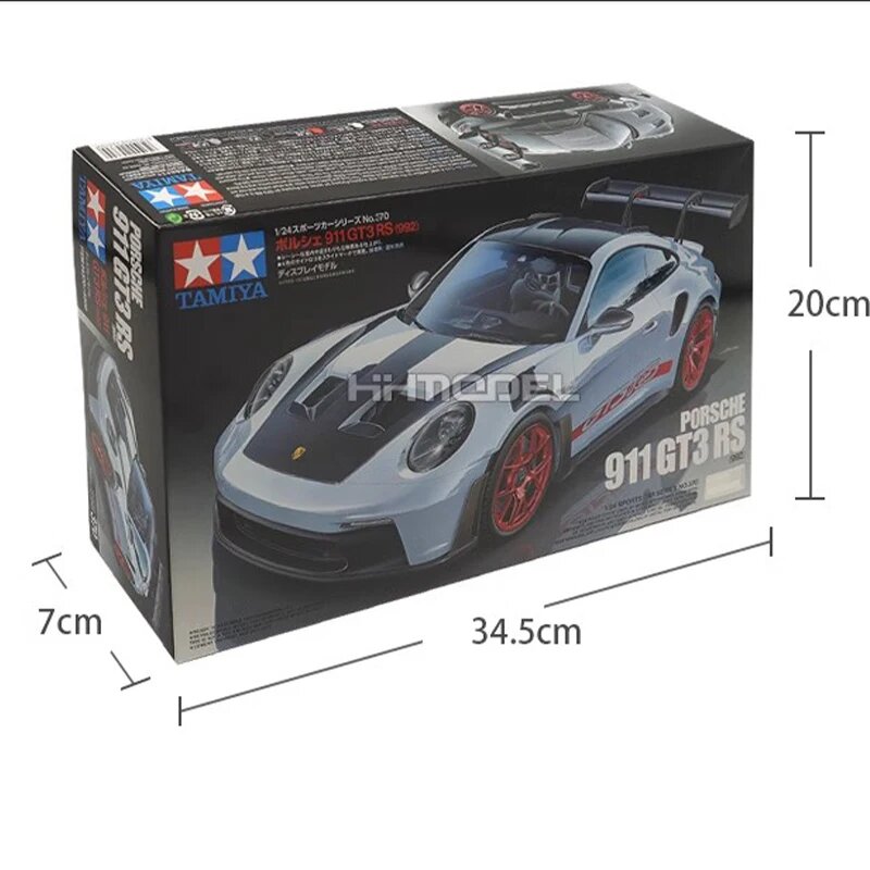 Сборная модель автомобиля TAMIYA Porsche 911 GT3 RS (992), Porsche 911, with box, Унисекс