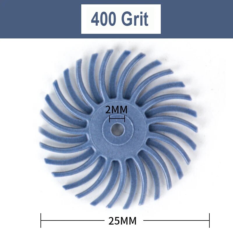 NEWTRY Спиральные полировальные диски для стоматологии 80~2500 Grit, 400 Grit