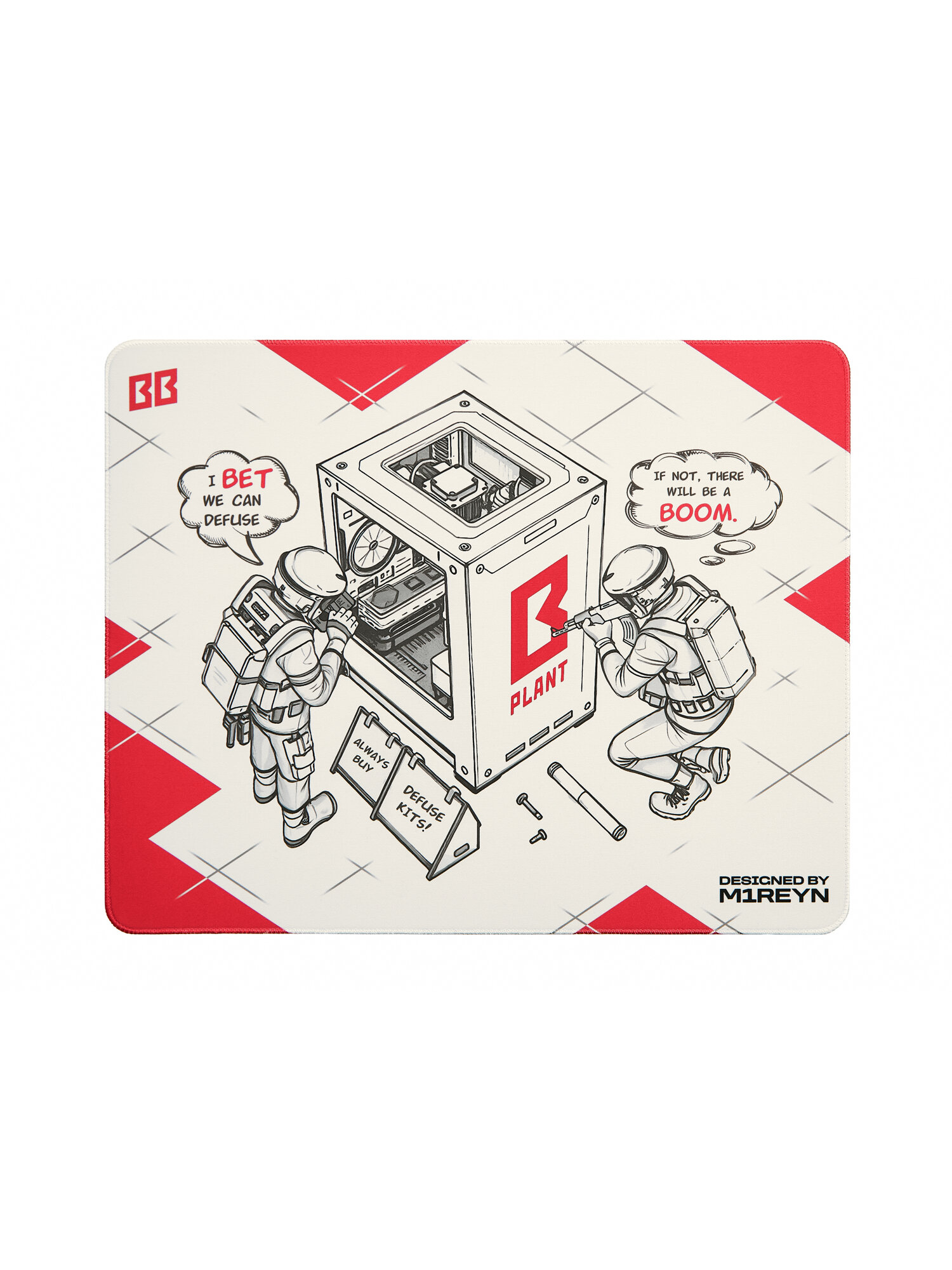 Коврик для мыши игровой BetBoom Team, 350х450х4 мм