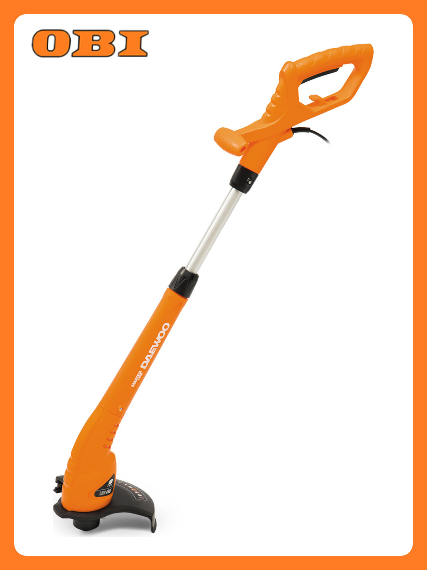 Триммер электрический DAEWOO DATR 450 переносной ширина скашивания 25см 450Вт