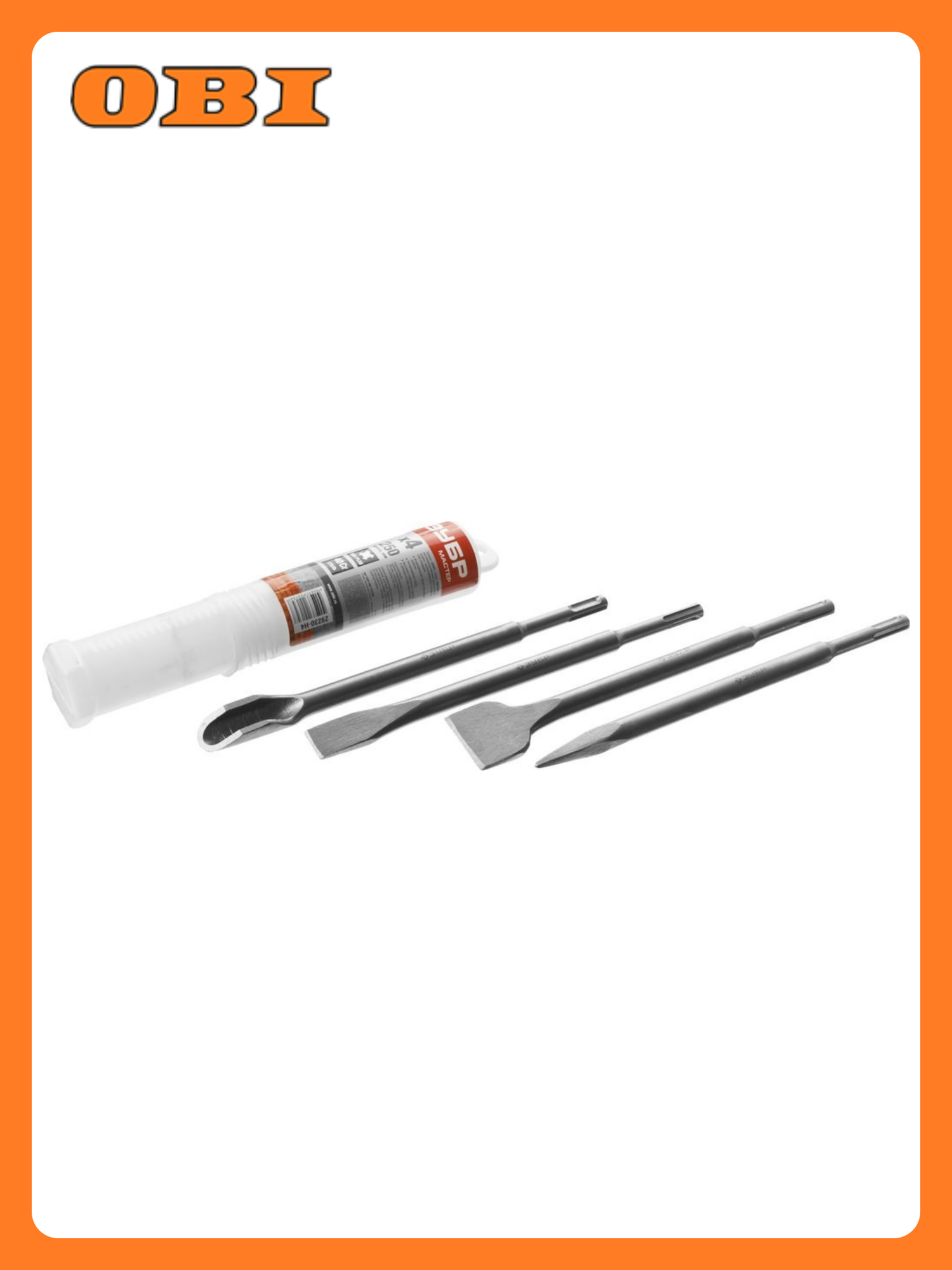 Зубило SDS PLUS ЗУБР 250 мм 4 шт 