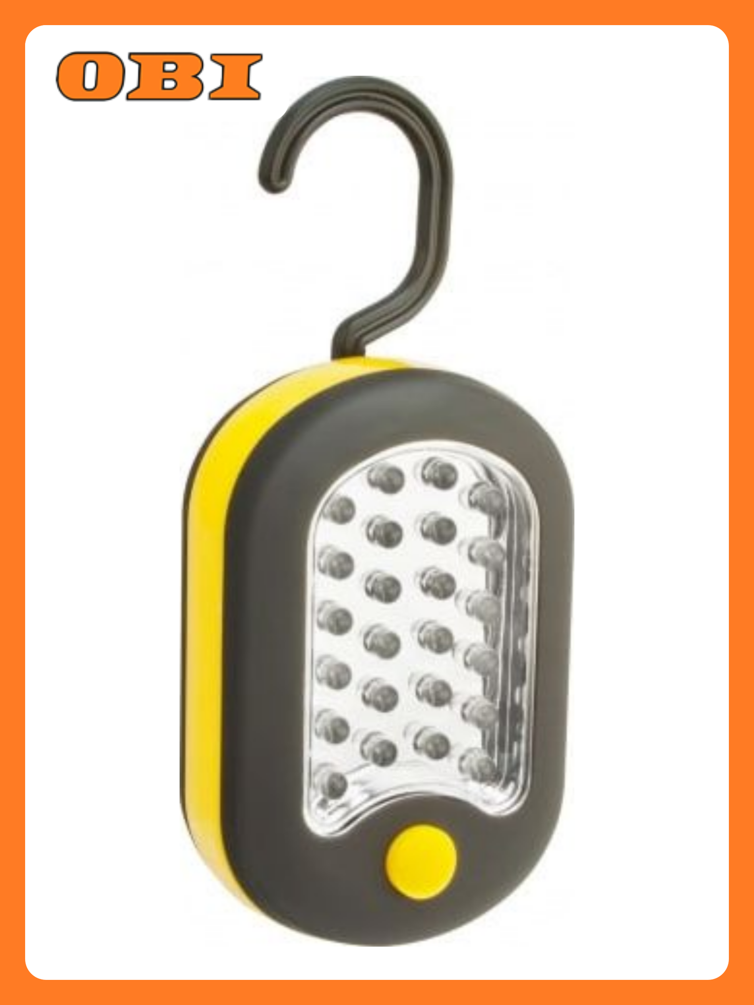 Фонарь Navigator ударопрочный с магнитом и крюком для работы желтый