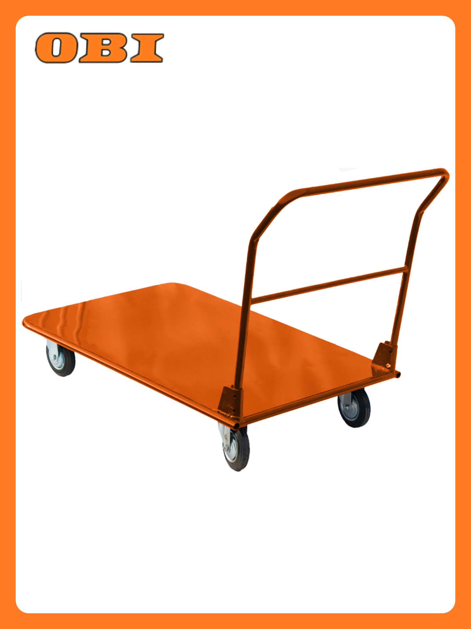 Тележка платформенная со складной ручкой грузоподъёмностью до 250 кг