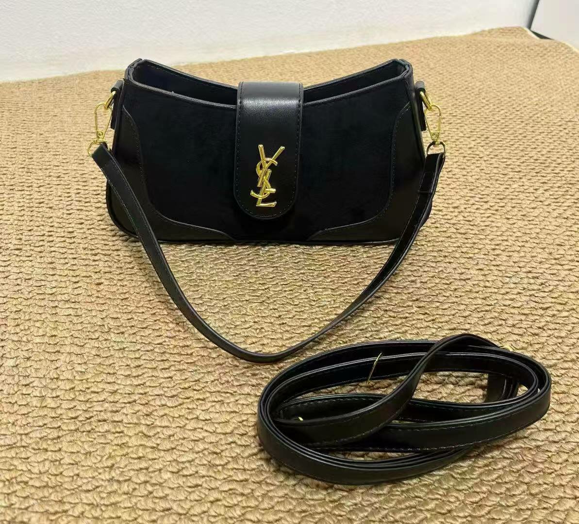 Сумка кросс-боди , фактура гладкая, черный — фото 1