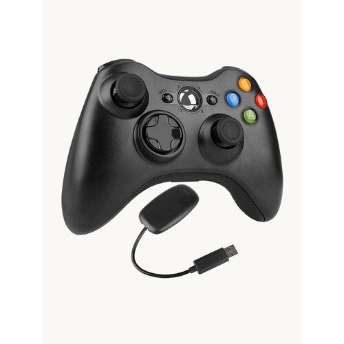 Беспроводной джойстик, геймпад контроллер с адаптером для "XBOX 360 и PC" Wireless Controller 2.4Ghz