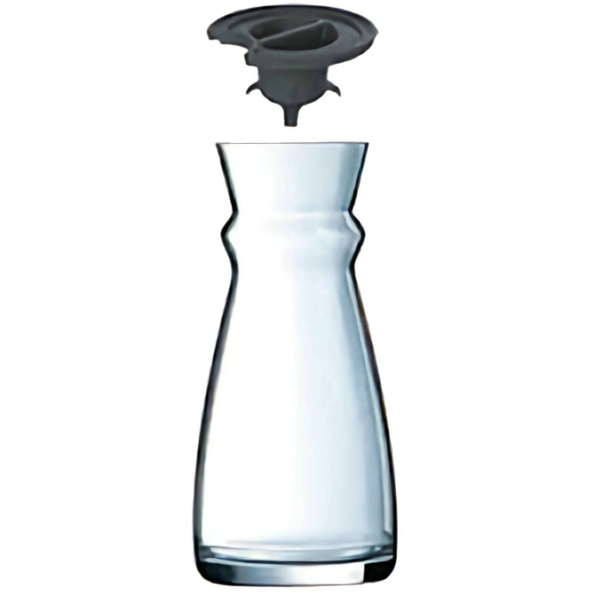 Графин "Флюид" с крышкой; стекло, пластик; 0,5л. — фото 1