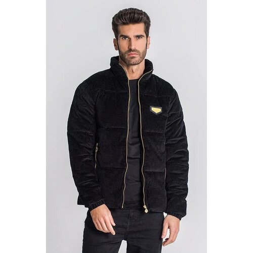  куртка Gianni Kavanagh, демисезон/зима, силуэт свободный, карманы, без капюшона, манжеты, подкладка, утепленная, размер XXL, черный