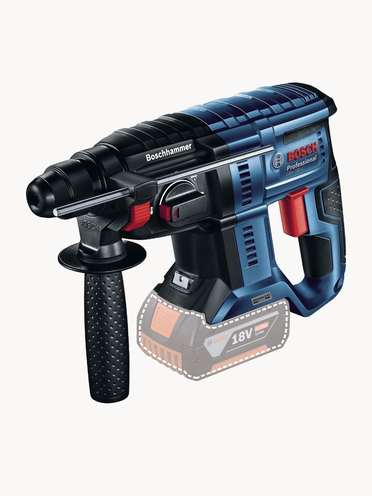 Перфоратор Bosch GBH 180-LI BL патр: SDS-plus уд:2Дж аккум.