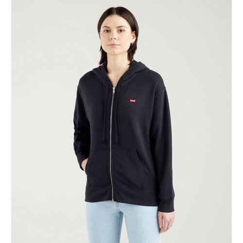 Худи Levi's STANDARD ZIP HOODIE, размер S, черный