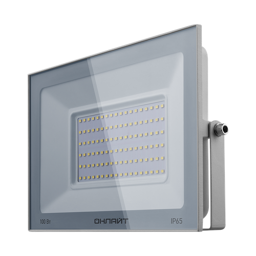 Прожектор светодиодный ОНЛАЙТ OFL-100-6K-WH-IP65-LED, 100 Вт, свет: холодный белый