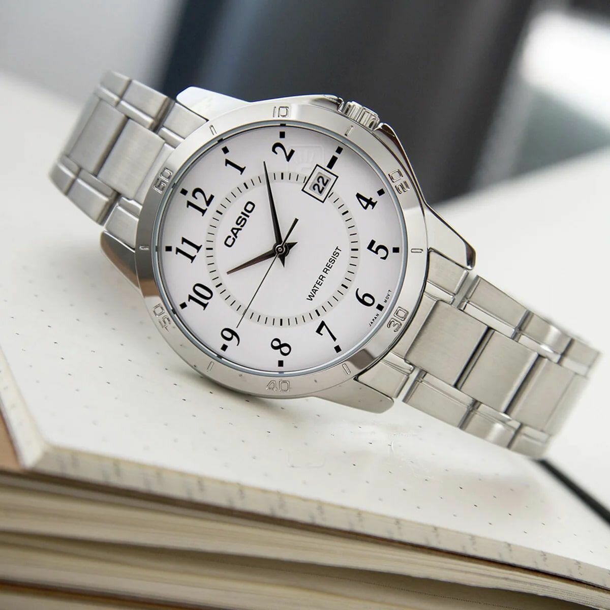 Наручные часы CASIO Analog, серебряный — фото 1