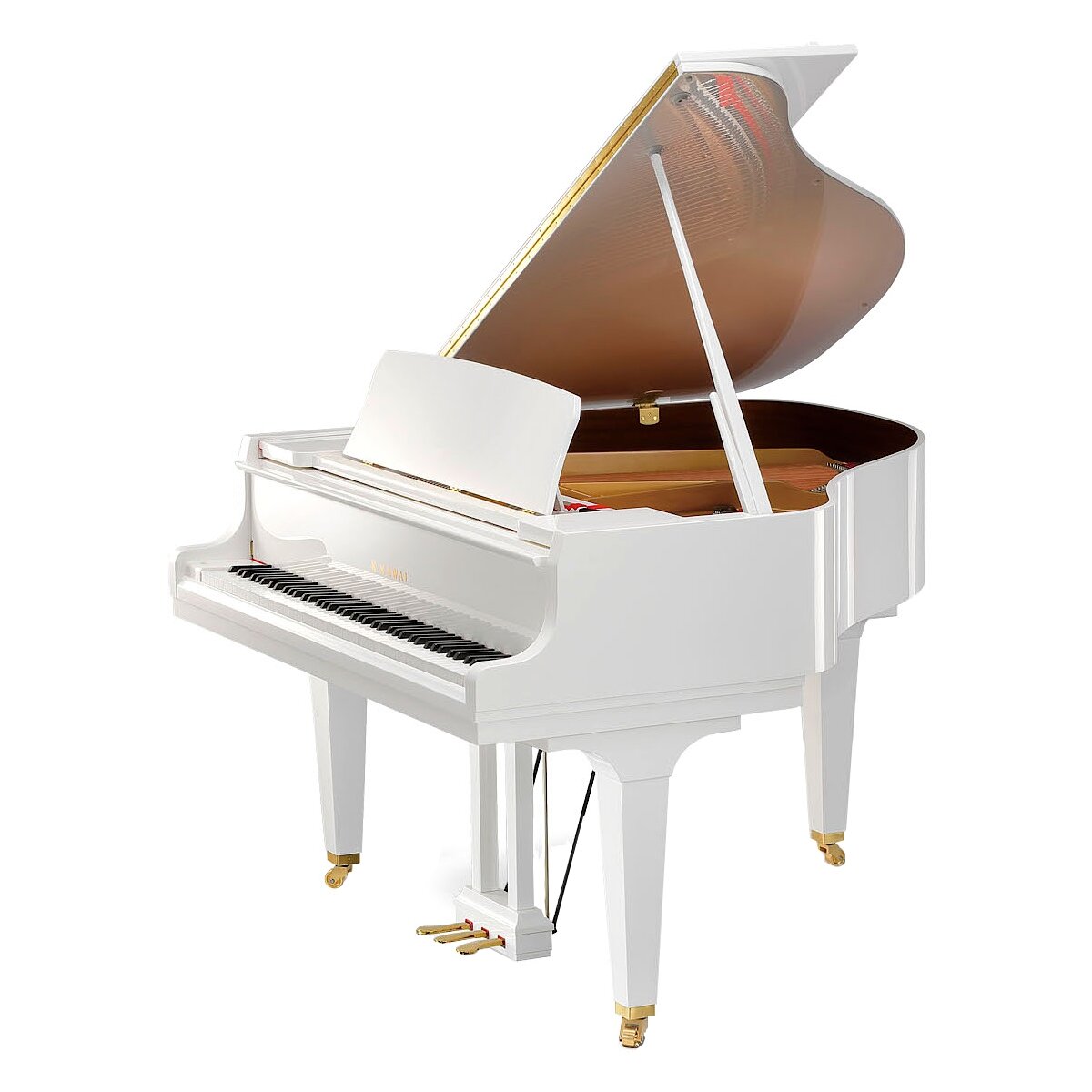 KAWAI GL-10 WH/P - рояль, 153х150х102, 282 кг, белый полиров, механизм Millennium III.