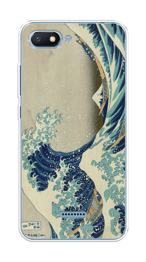Силиконовый чехол "Большая волна в Канагаве" на Xiaomi Redmi 6A / Сяоми Редми 6А