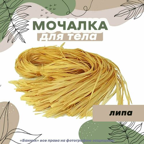 Мочалка для тела натуральная из липы 5 шт.