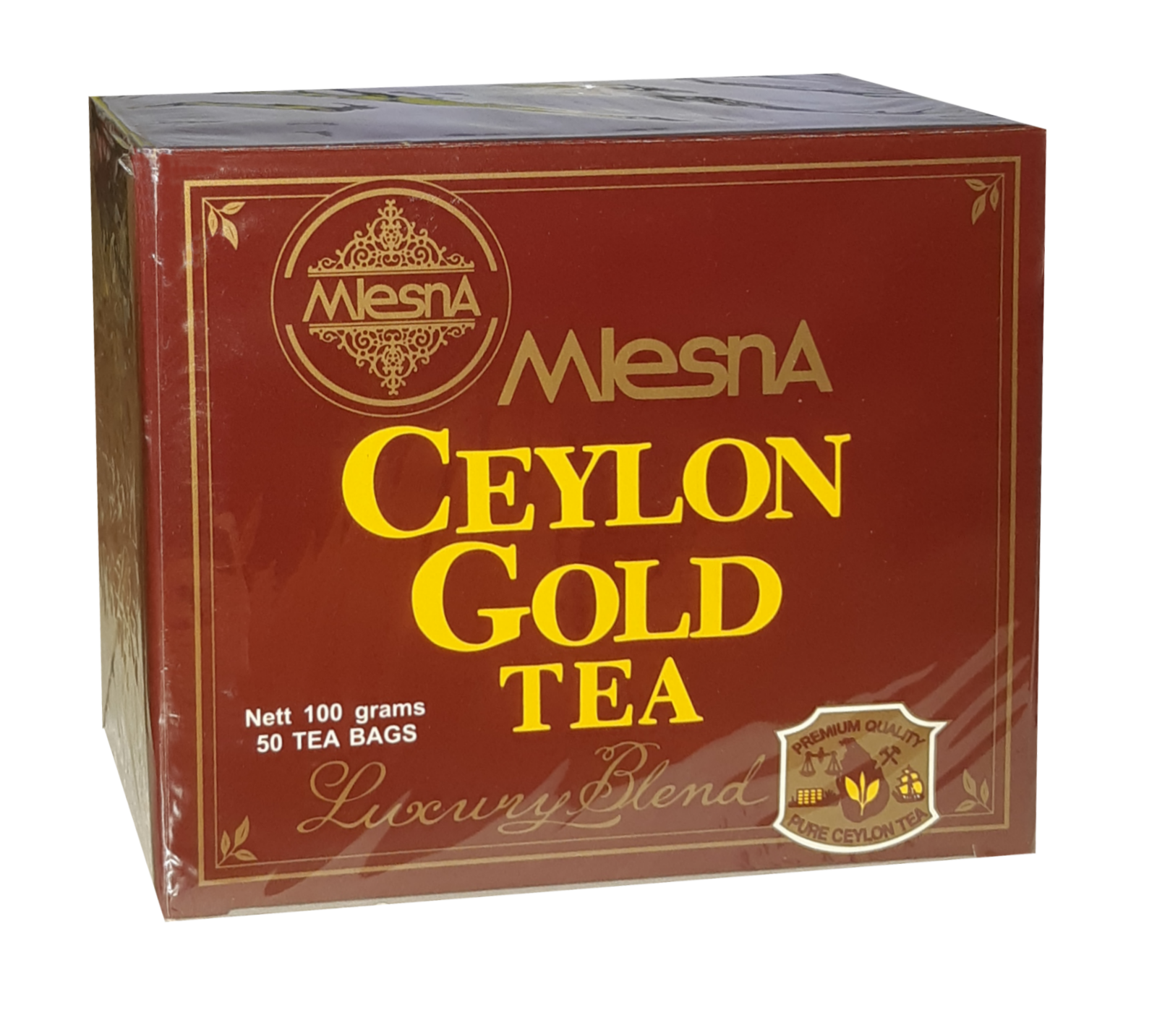 Чай черный Mlesna «Ceylon Gold» (Цейлонское Золото) в пакетиках, 50шт. * 2гр.
