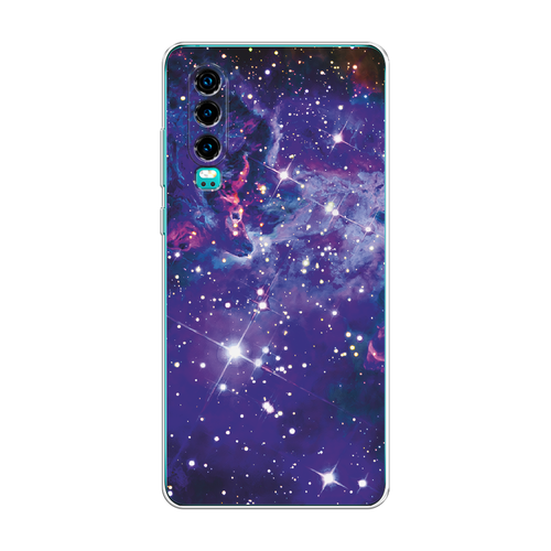 Силиконовый чехол на Huawei P30 / Хуавей П30 Яркая галактика