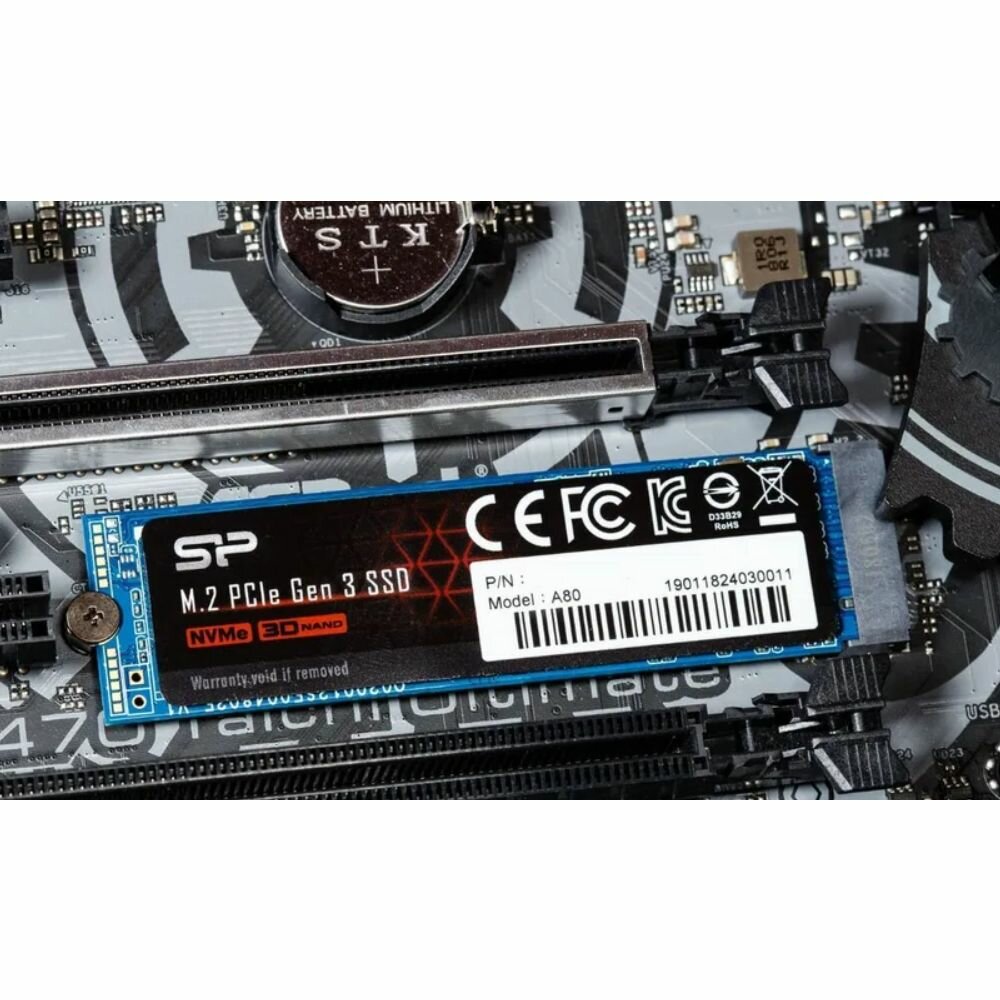 SSD накопитель SILICON POWER M-Series 1Тб, M.2 2280, PCI-E x4, NVMe - фото №9